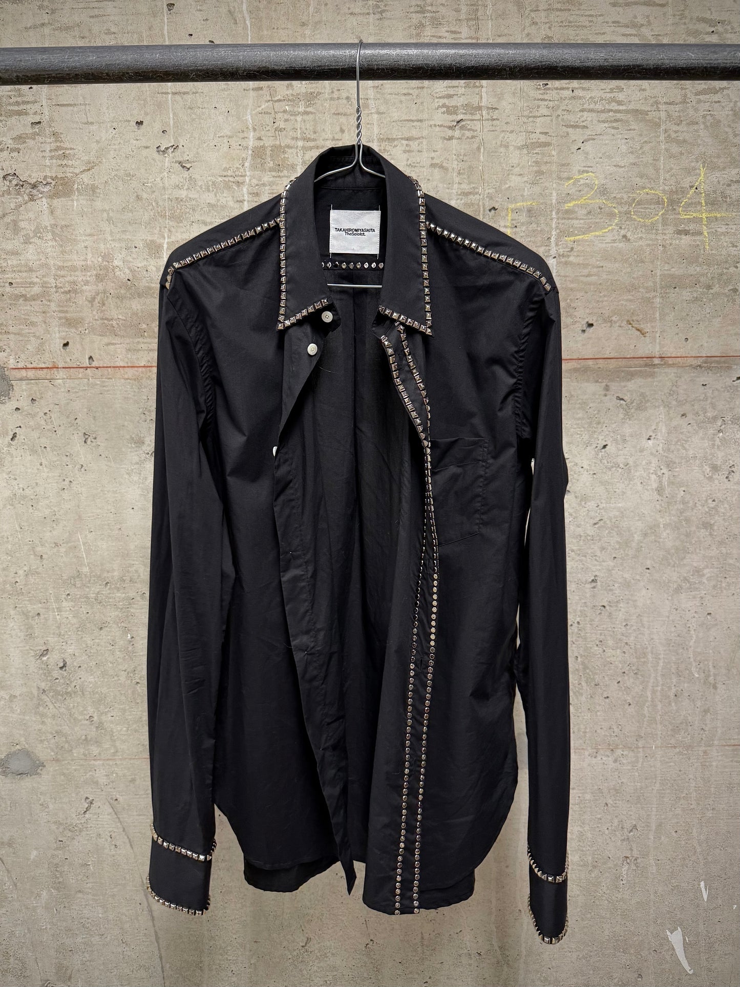 TakahiroMiyashita TheSoloist. SS25 Metal Studded Button-Up Shirt
