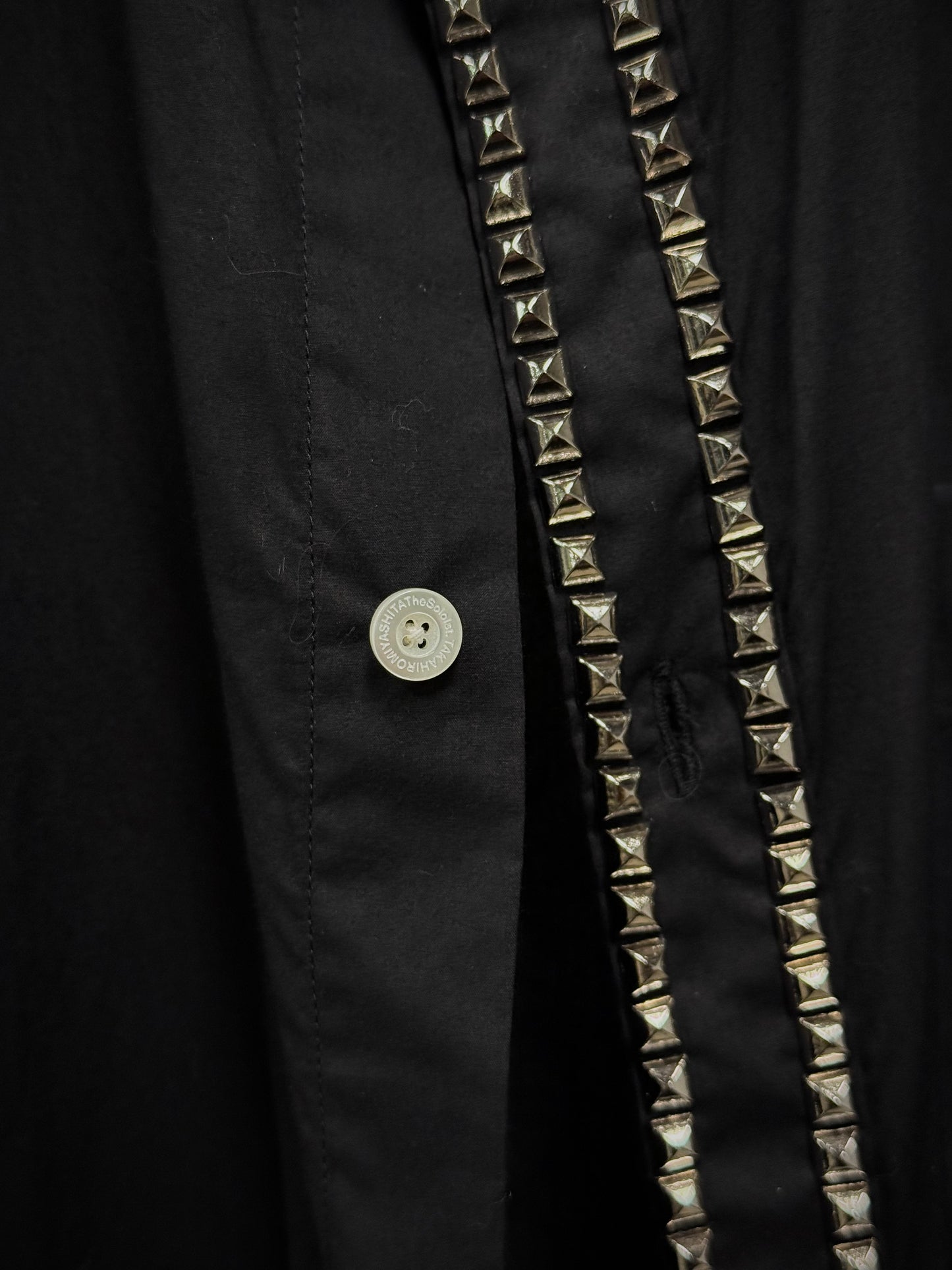 TakahiroMiyashita TheSoloist. SS25 Metal Studded Button-Up Shirt