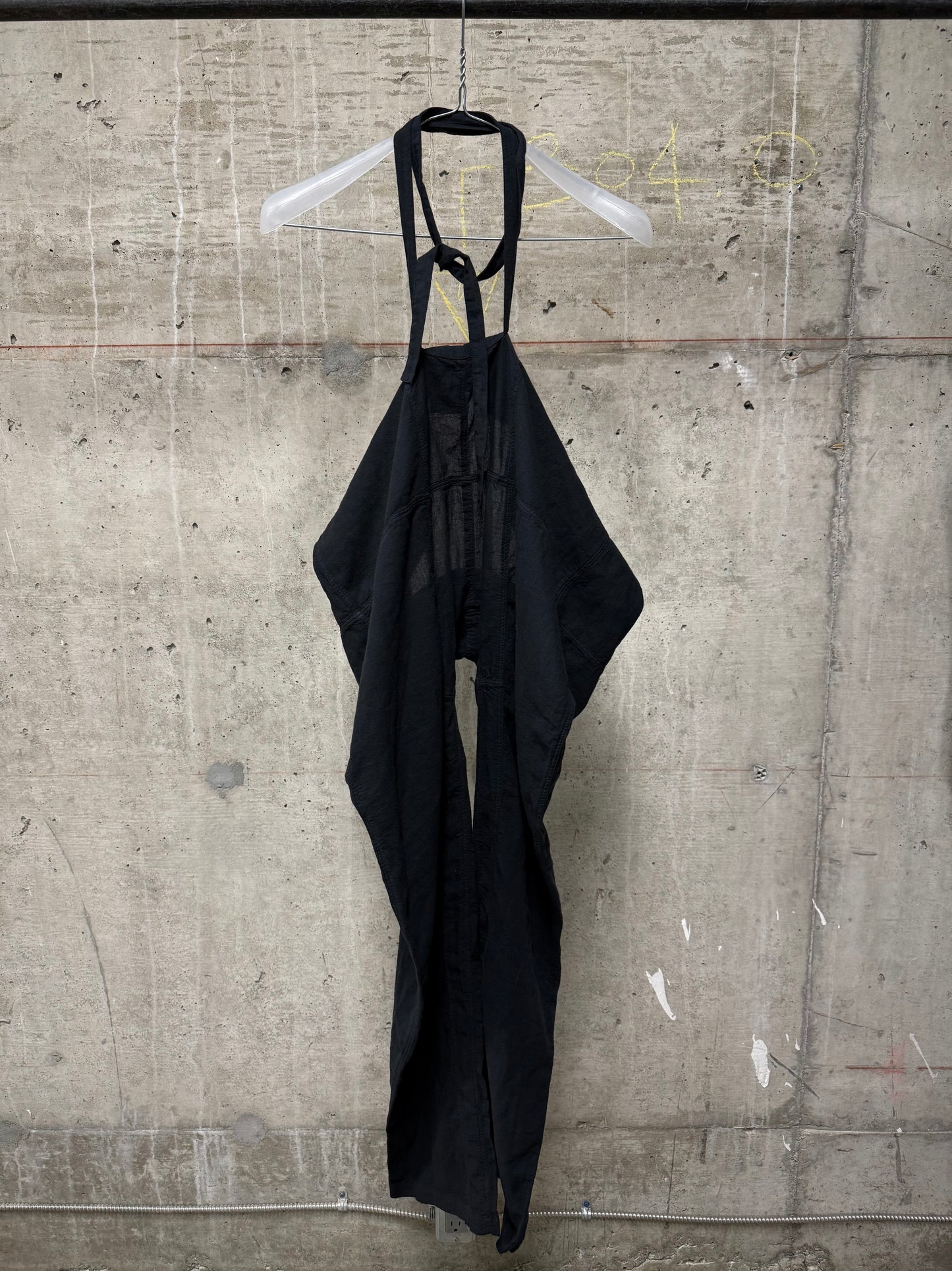 Nicolò Ceschi Berrini Early 00s Light Cotton Drop-crotch Paper Bag Pants