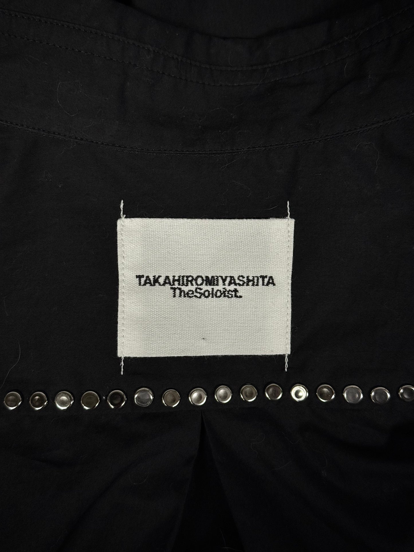 TakahiroMiyashita TheSoloist. SS25 Metal Studded Button-Up Shirt