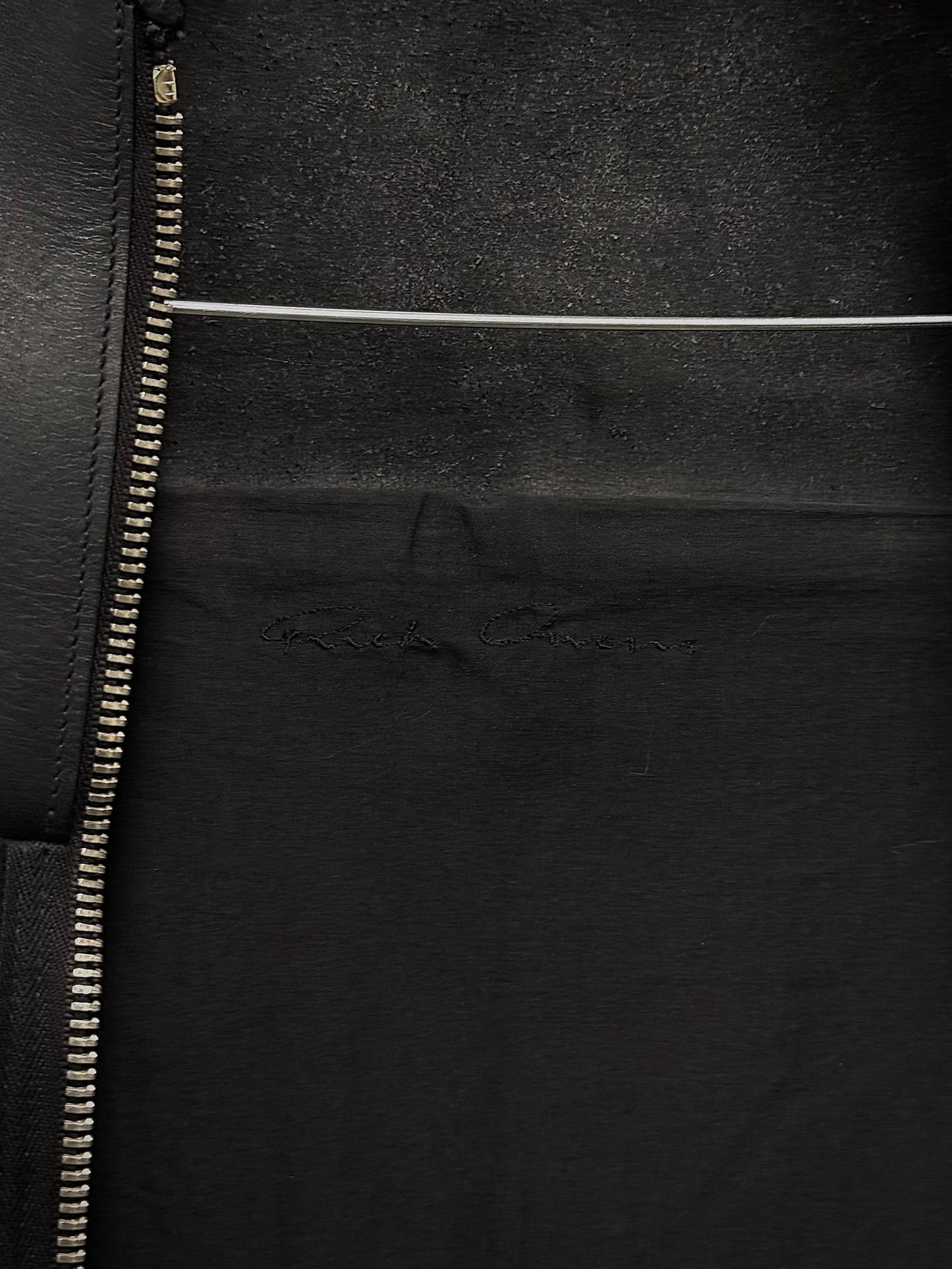 Rick Owens AW11 "LIMO" Asymmetric Hybrid Virgin Wool Leather Jacket