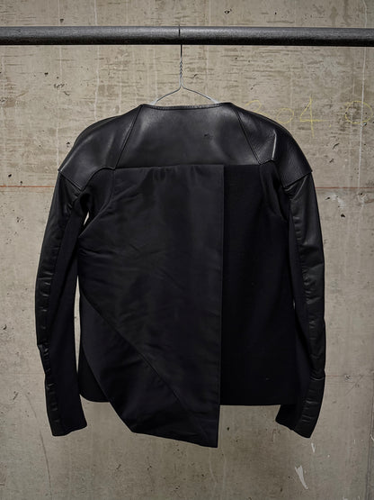 Rick Owens AW11 "LIMO" Asymmetric Hybrid Virgin Wool Leather Jacket