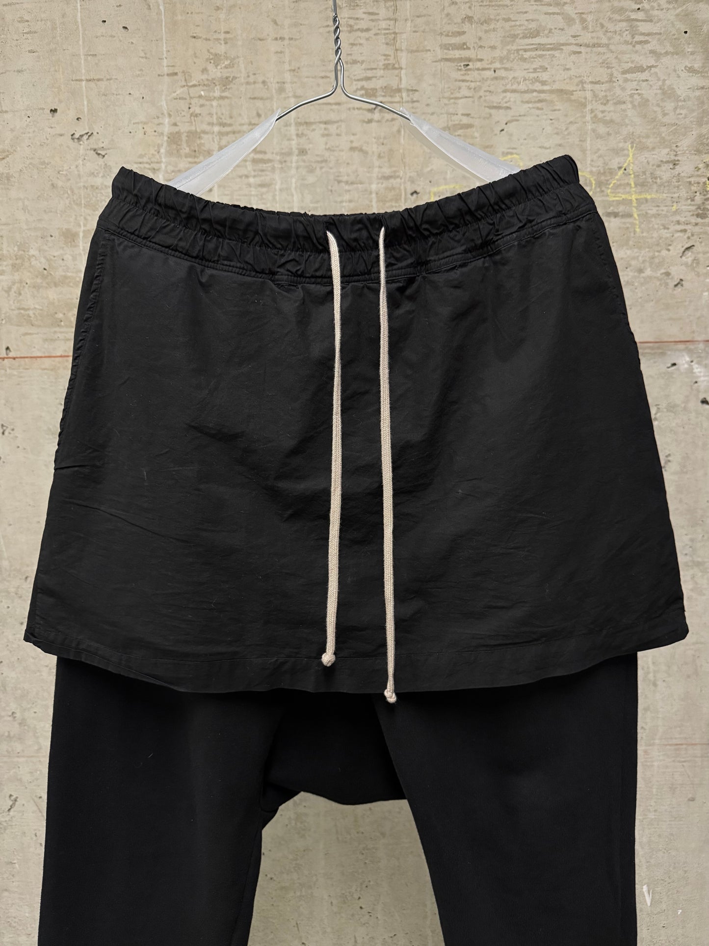 Rick Owens DRKSHDW SS13 "ISLAND" Double Layered Cotton Fleece Drop-crotch Pants