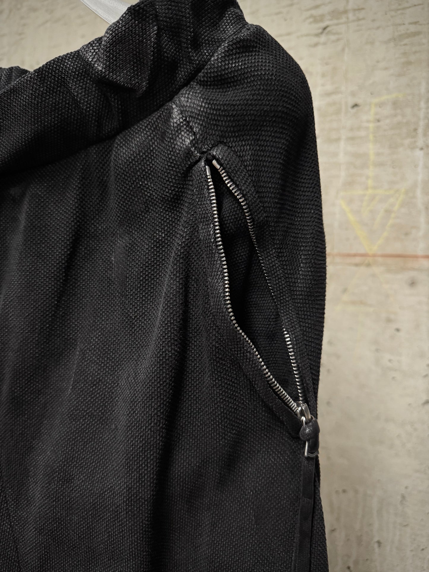 Boris Bidjan Saberi SS17 ‘P15-F0503M’ Object-dyed Vinyl Processed Military Drop-crotch Shorts