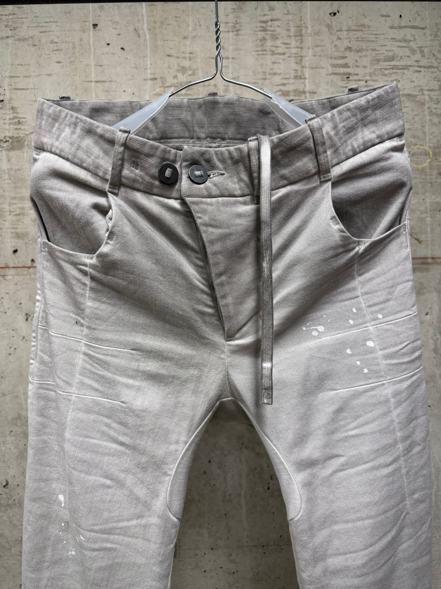 Boris Bidjan Saberi AW24 ‘P13 TF F1939’ Faded Light Grey Resin Dyed Denim