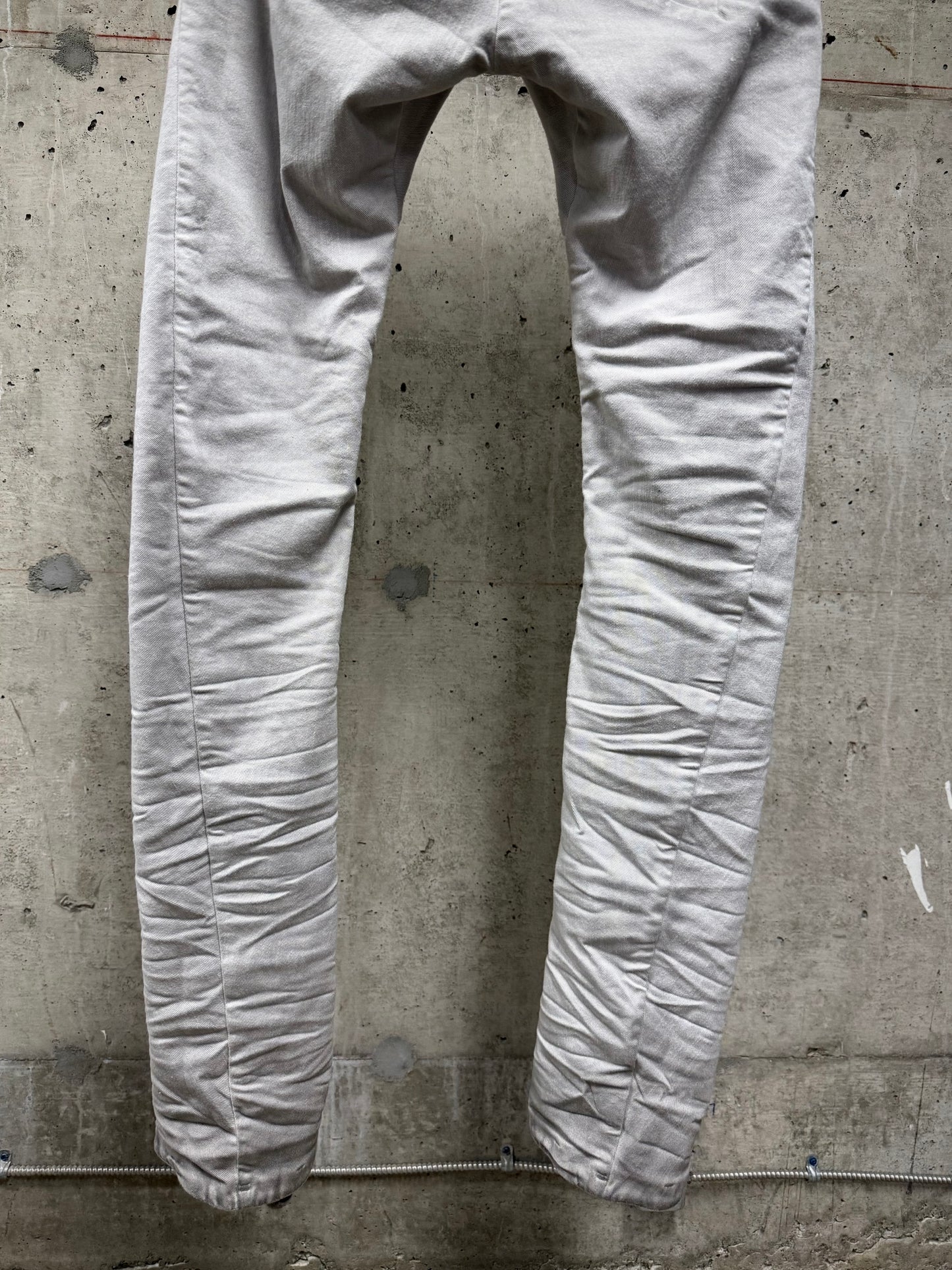 Boris Bidjan Saberi AW24 ‘P13 TF F1939’ Faded Light Grey Resin Dyed Denim