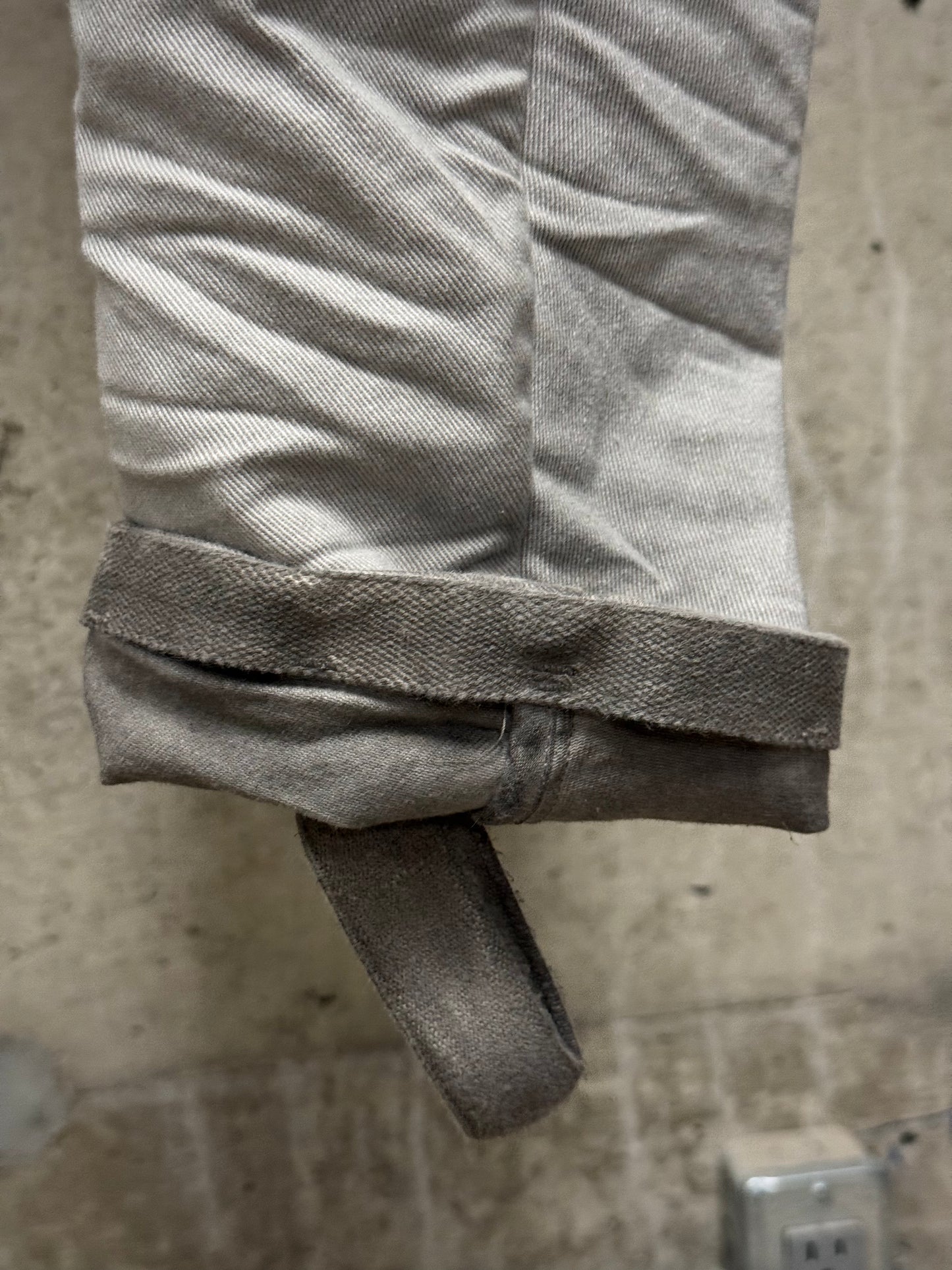 Boris Bidjan Saberi AW24 ‘P13 TF F1939’ Faded Light Grey Resin Dyed Denim