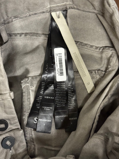 Boris Bidjan Saberi AW24 ‘P13 TF F1939’ Faded Light Grey Resin Dyed Denim