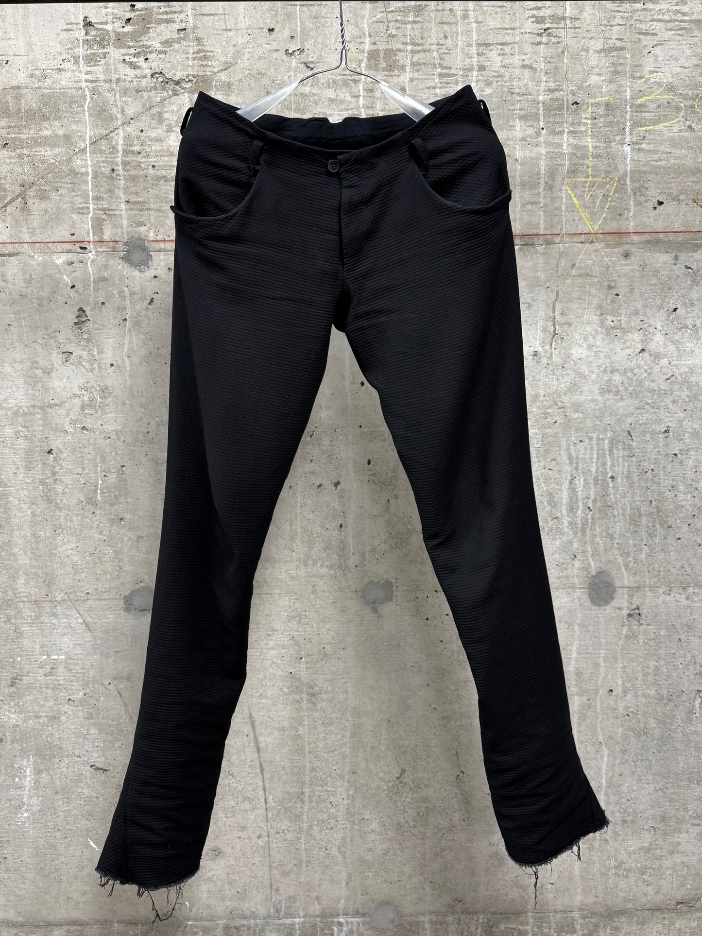 m.a+ by Maurizio Amadei 'P126' Frayed Hem 4 Pocket Tight Pants