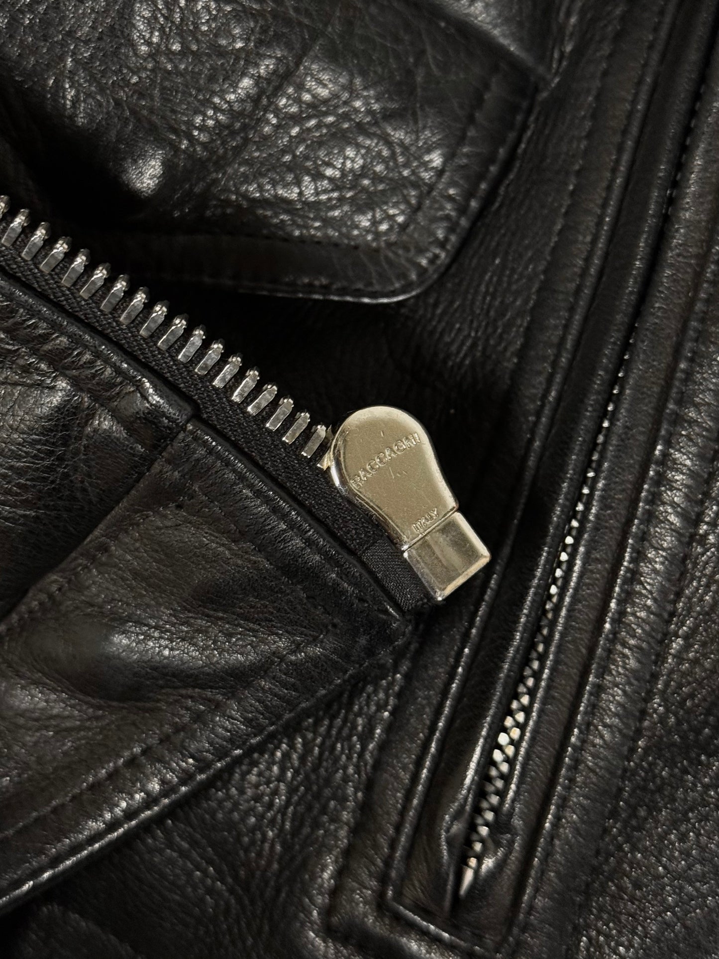 Rick Owens SS17 "WALRUS" Stooges Heavy Calfskin Leather Rider Jacket