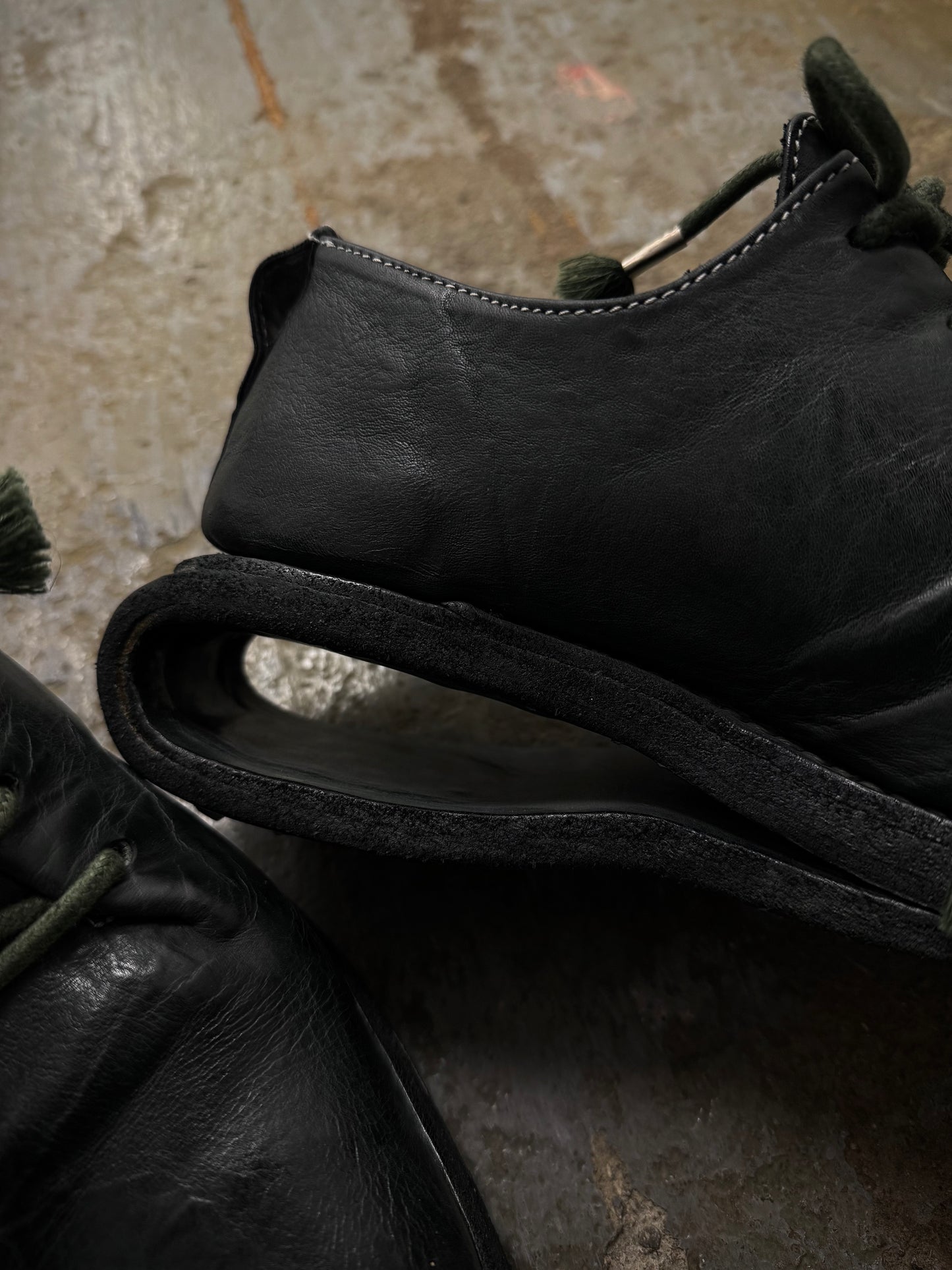 Carol Christian Poell 'AM/2692-IN ROOMS-PTC/19' Kangaroo Leather U-Sole Prosthetic Officer Derbies