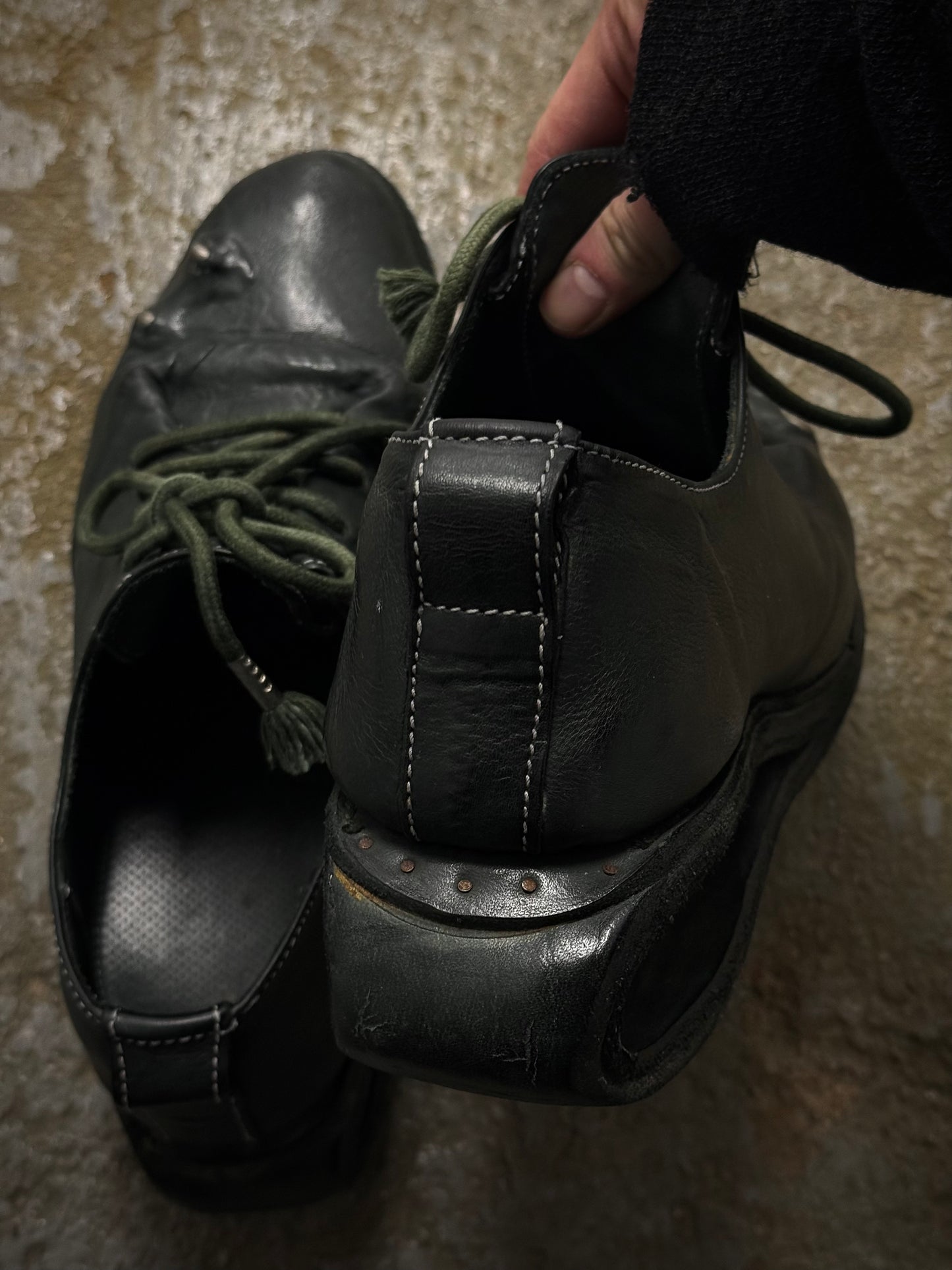 Carol Christian Poell 'AM/2692-IN ROOMS-PTC/19' Kangaroo Leather U-Sole Prosthetic Officer Derbies