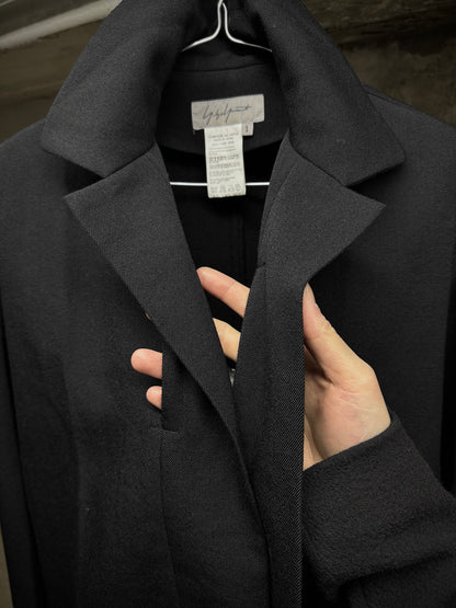 Yohji Yamamoto AW04 Unlined Open-front Wool Blazer detail | DRIEW GARMENTS