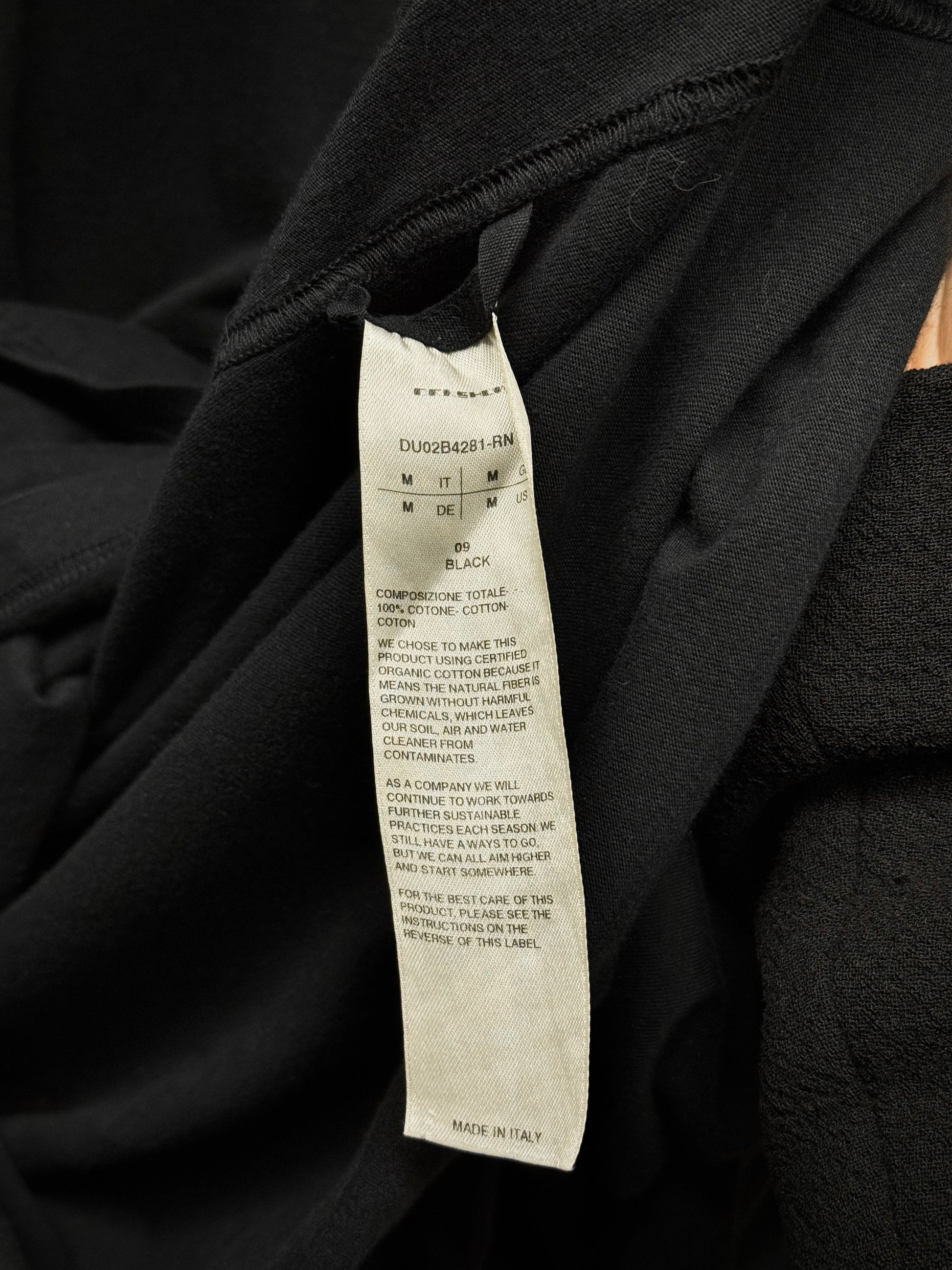 Rick Owens DRKSHDW AW22 "STROBE" Double Layer Hustle Long-sleeve Hoodie detail | DRIEW GARMENTS