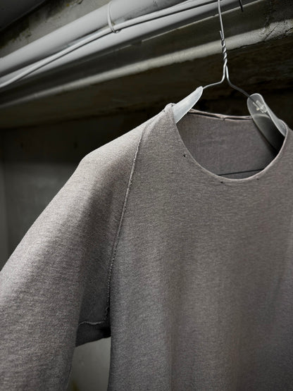 DEVOA 2010s Gradient Grey Raglan Anatomical T-shit detail | DRIEW GARMENTS