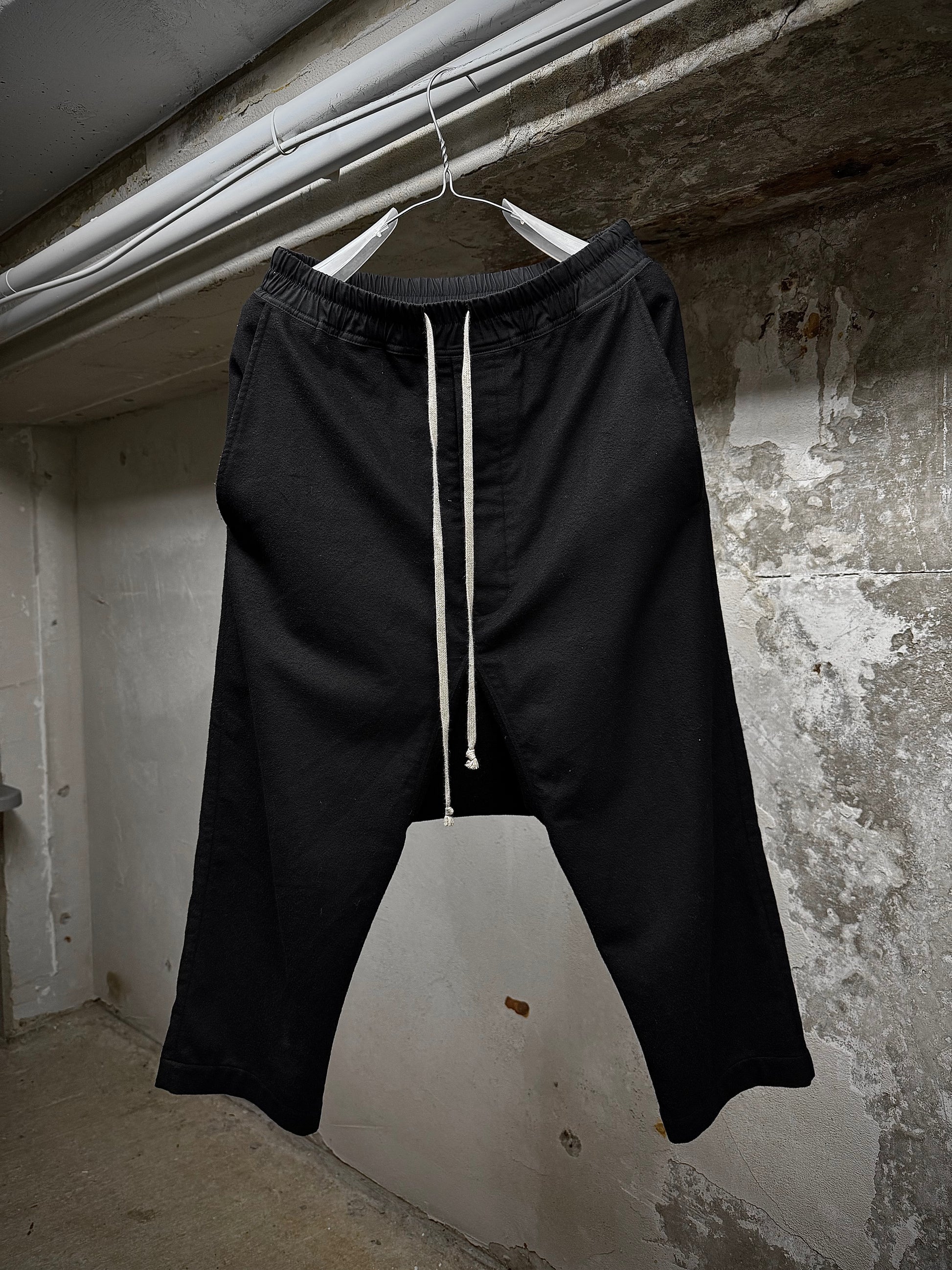 Rick Owens AW15 "SPHINX" Drop-crotch Virgin Wool Capris | Archive Fashion Toronto