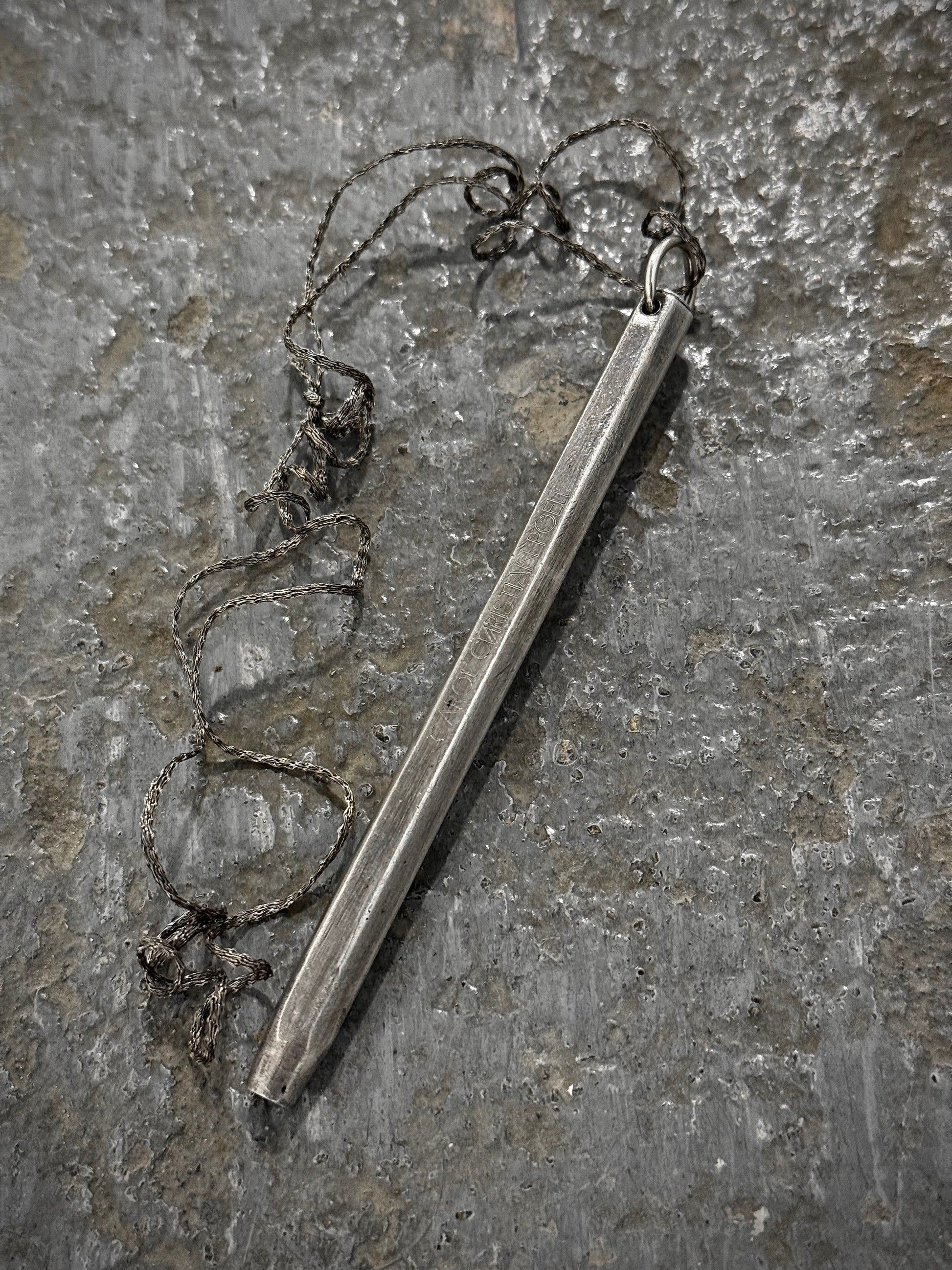 Carol Christian Poell 'MM/2337' .925 Silver Bic Pen Necklace | Archive Fashion Toronto
