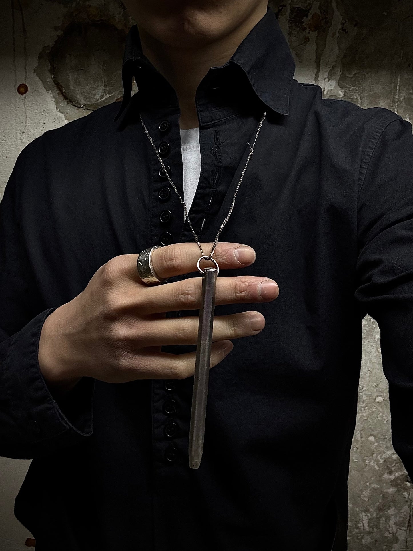 Carol Christian Poell 'MM/2337' .925 Silver Bic Pen Necklace detail | DRIEW GARMENTS