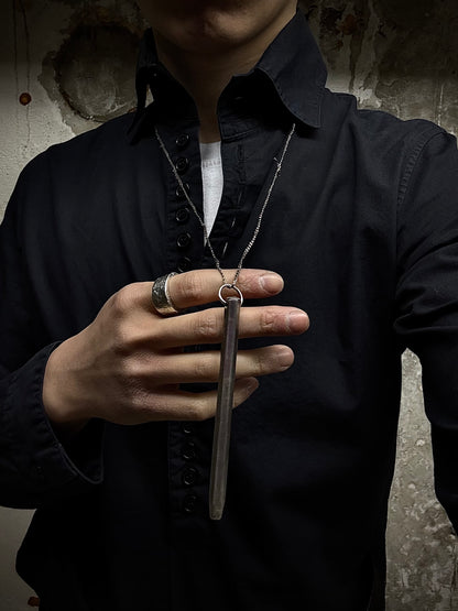 Carol Christian Poell 'MM/2337' .925 Silver Bic Pen Necklace detail | DRIEW GARMENTS