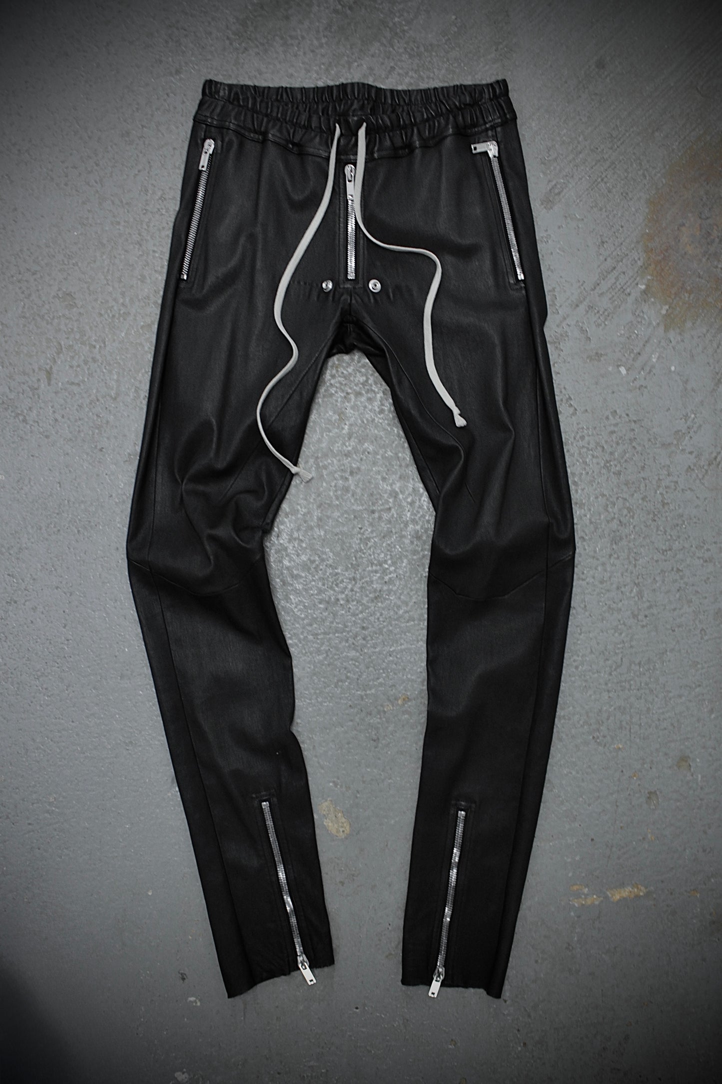 Rick Owens AW23 "LUXOR" Gary Lamb Leather Skinny Pants
