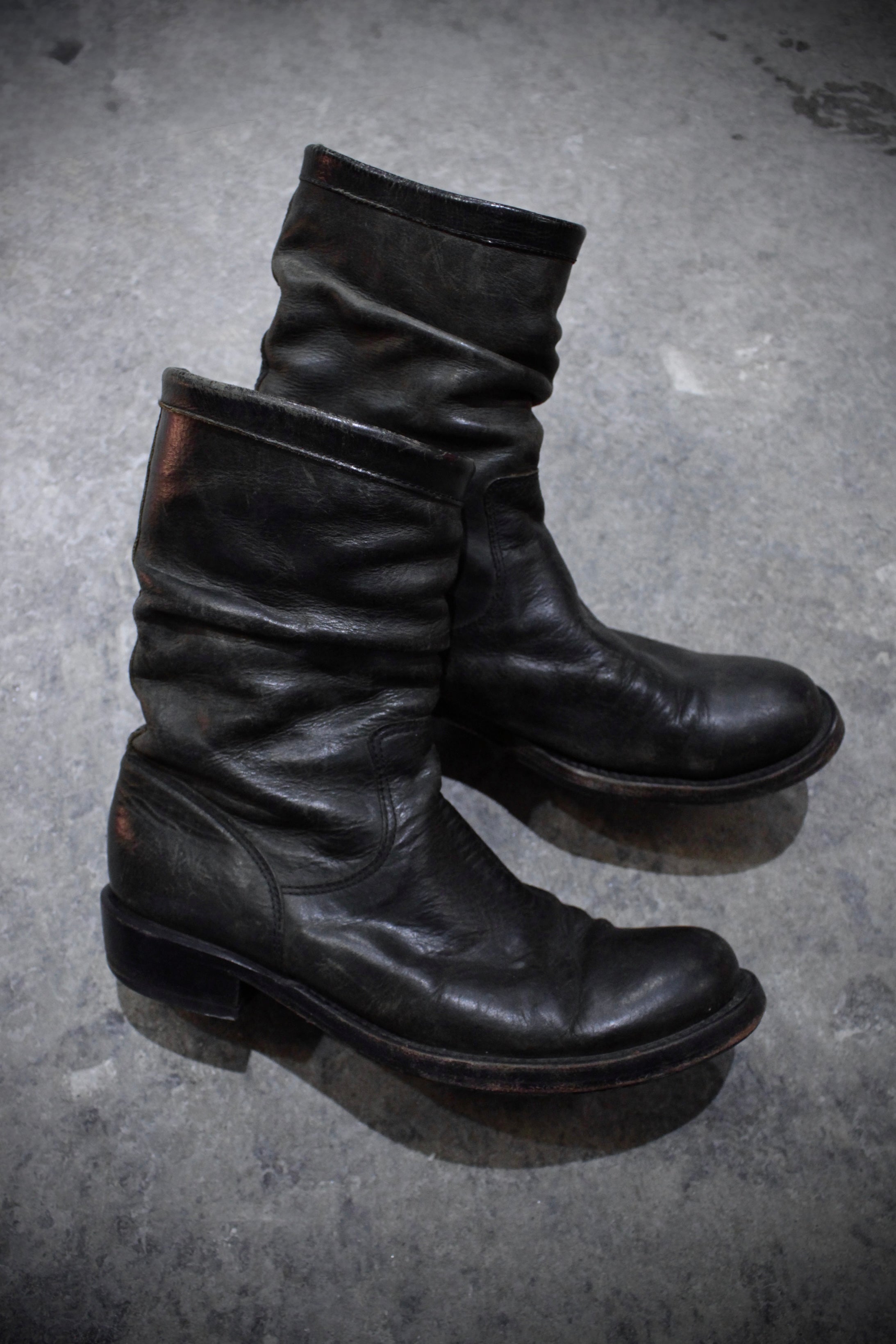 BACKLASH Grey Pecos Western Leather Boots | Archive – DRIEW