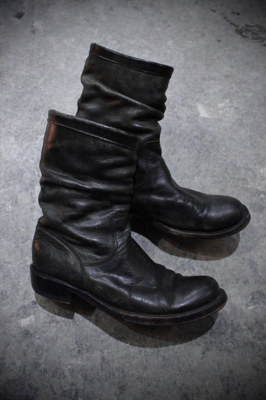 Isamu Katayama "BACKLASH" Dark Grey Pecos Western Work Leather Boots