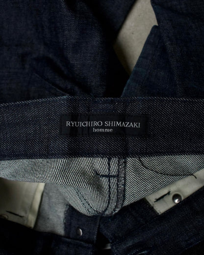 Ryuichiro Shimazaki AW97 Exposed Seam Wide Leg Denim