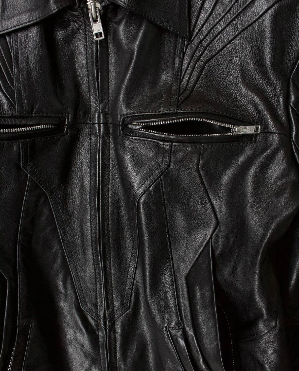RABD AW23 Padded Cowhide Leather Rider Jacket