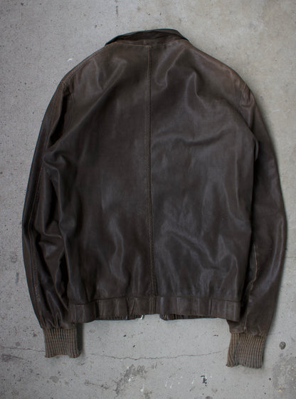 Giorgio Brato 00s Tanned Leather Rider Jacket