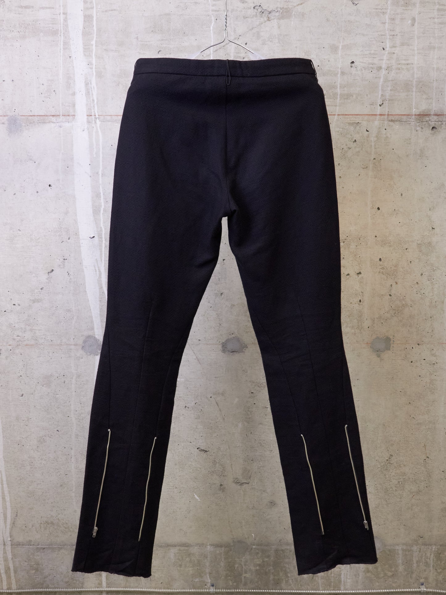 Individual Sentiments AW14-15 Cotton Linen Back-Zip Frayed Hem Pants