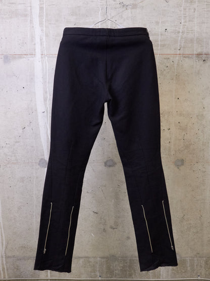 Individual Sentiments AW14-15 Cotton Linen Back-Zip Frayed Hem Pants