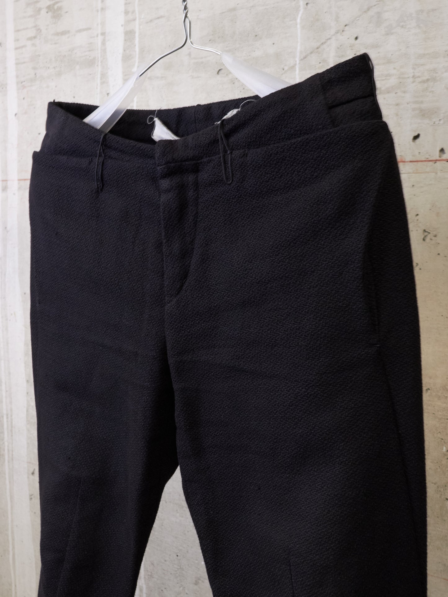 Individual Sentiments AW14-15 Cotton Linen Back-Zip Frayed Hem Pants