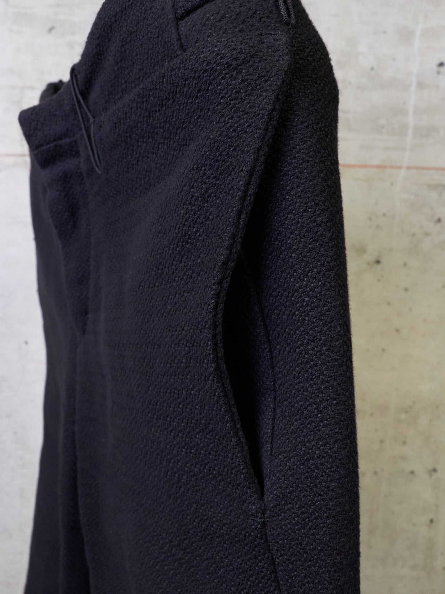 Individual Sentiments AW14-15 Cotton Linen Back-Zip Frayed Hem Pants