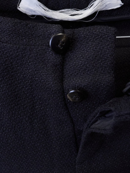 Individual Sentiments AW14-15 Cotton Linen Back-Zip Frayed Hem Pants