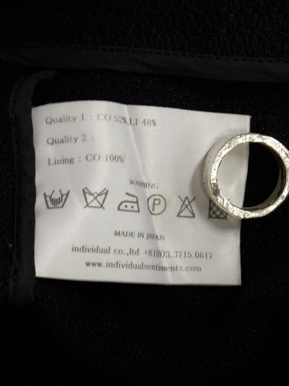 Individual Sentiments AW14-15 Cotton Linen Back-Zip Frayed Hem Pants