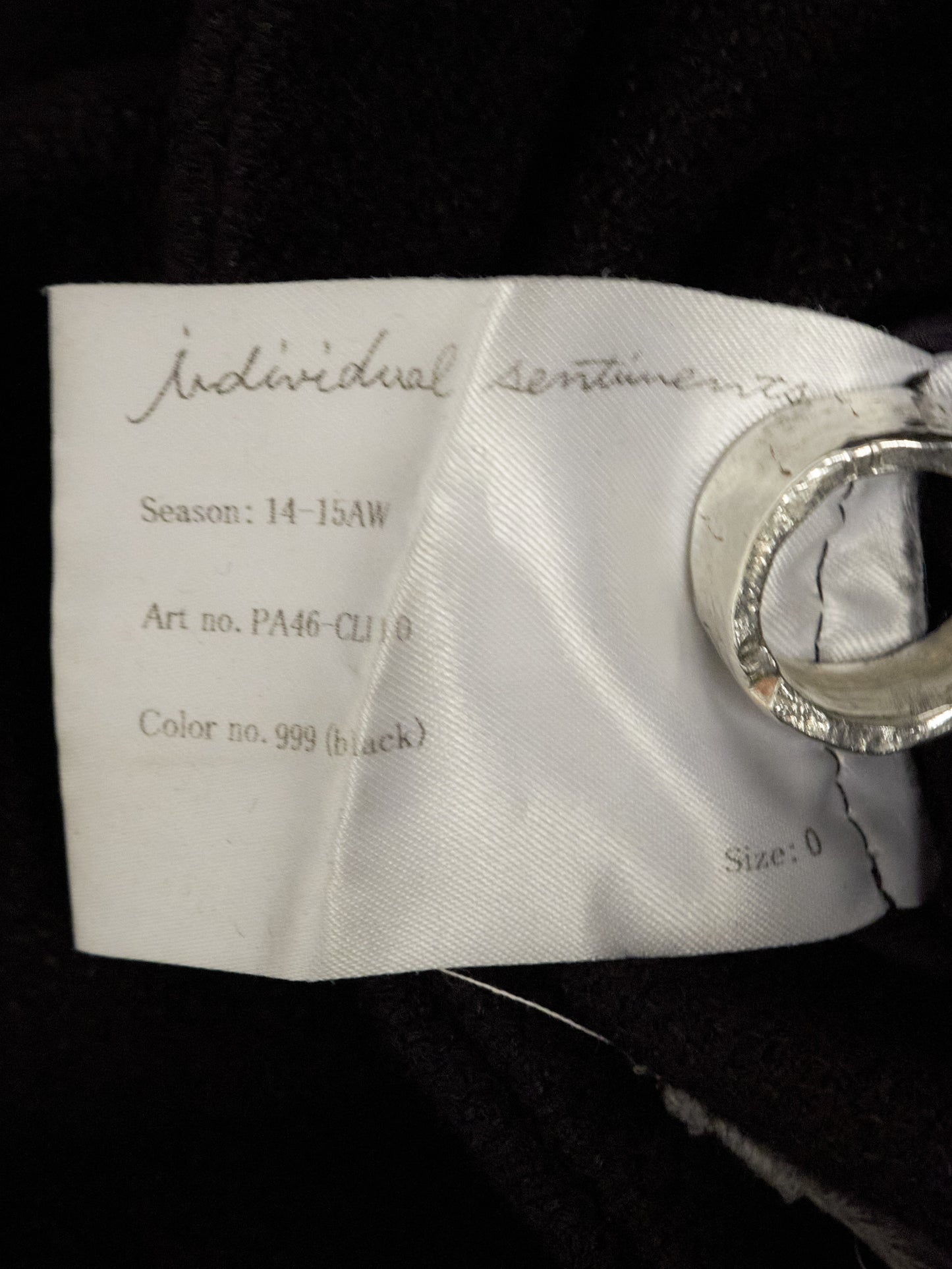 Individual Sentiments AW14-15 Cotton Linen Back-Zip Frayed Hem Pants