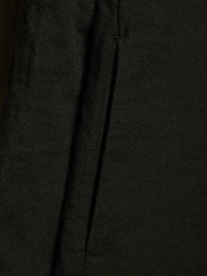 Individual Sentiments AW10-11 'CT13-CL12' Charcoal Grey Cotton Linen Hooded Raglan Zip Jacket