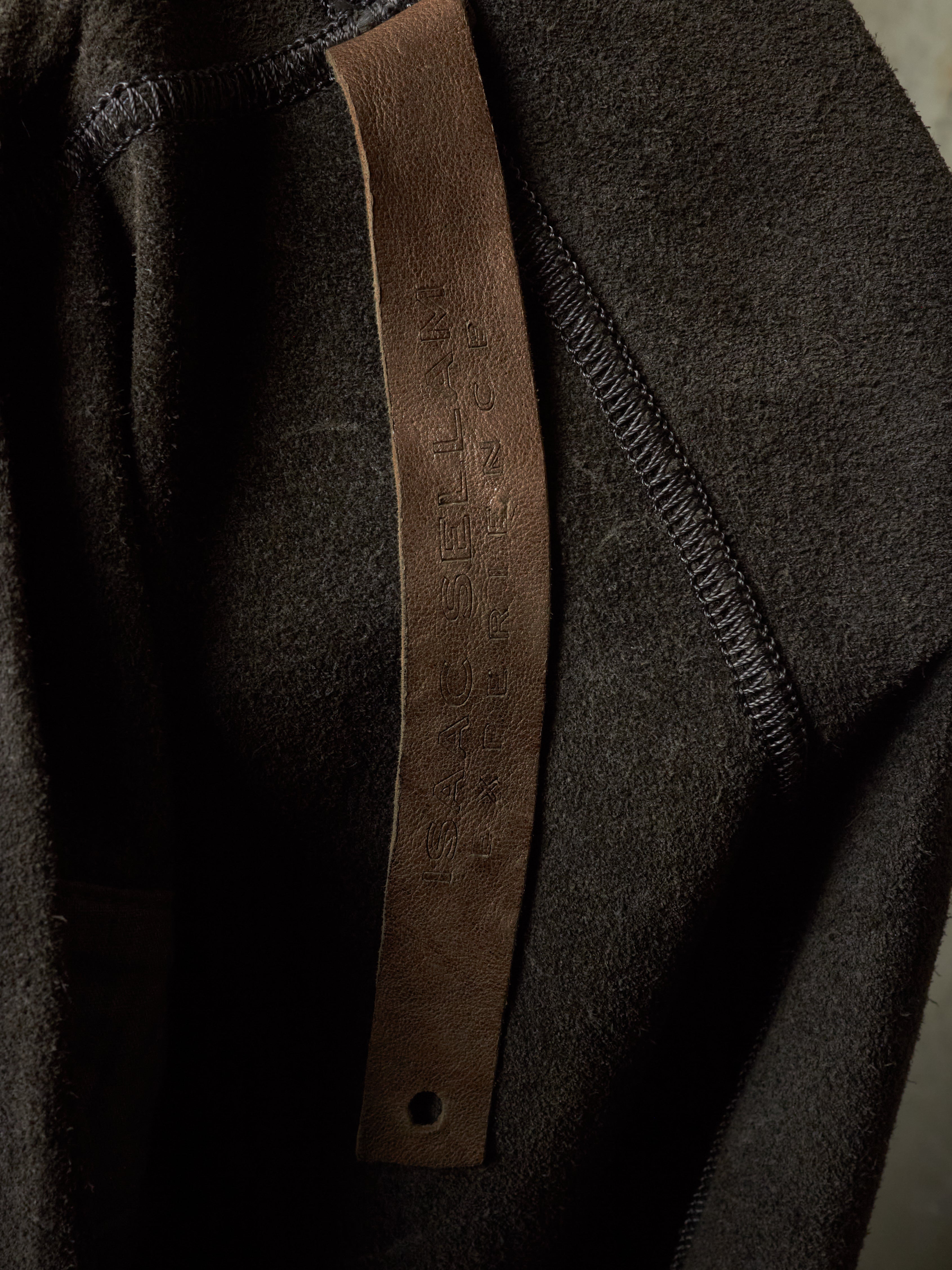 Isaac Sellam Laser Cut Calfskin Leather Cardigan | DRIEW