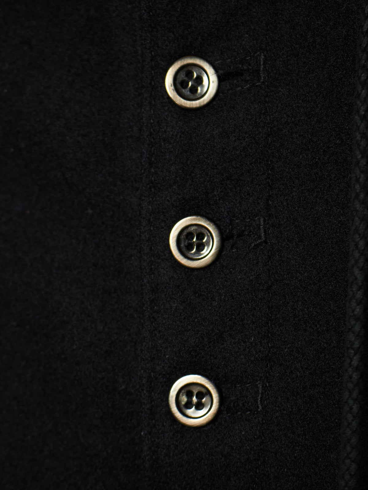 Isamu Katayama "BACKLASH" Blistered Sheepskin Trim Wool Bootcut Pants