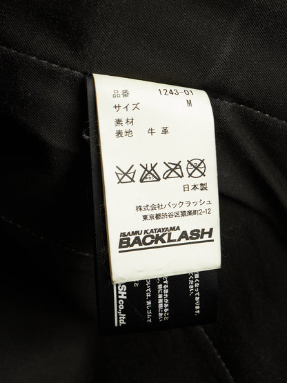 Isamu Katayama "BACKLASH" 2010s Green Pebbled Cow Leather Riders Jacket