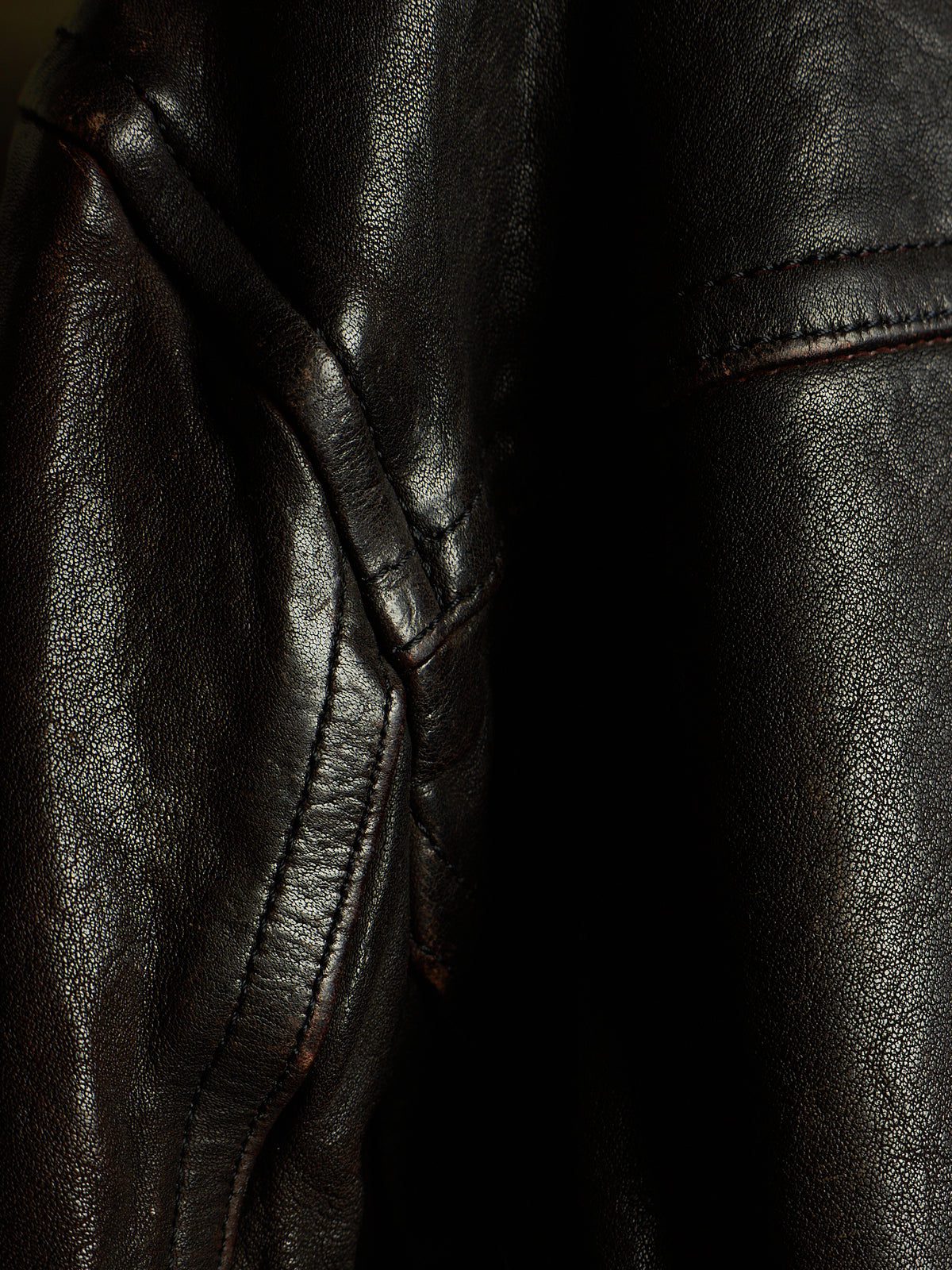 Isamu Katayama "BACKLASH" 2010s Garment-Dyed Dark Brown Wrinkled Cow Leather Double Riders Jacket