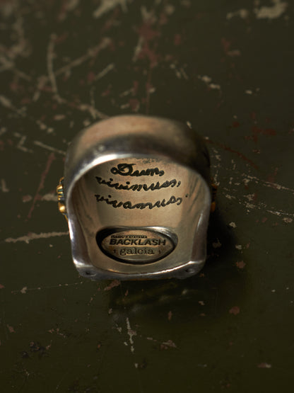 Isamu Katayama “BACKLASH” x galcia "Our Lady of Guadalupe" .925 Silver Ring