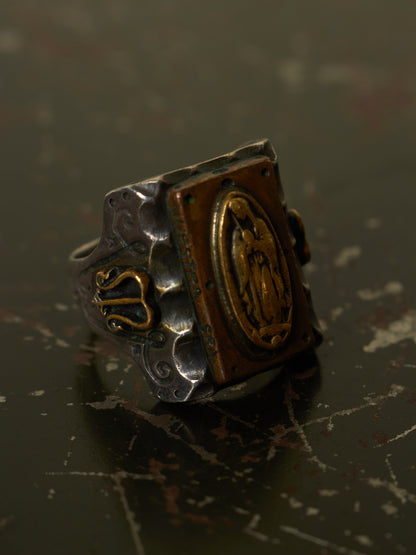 Isamu Katayama “BACKLASH” x galcia "Our Lady of Guadalupe" .925 Silver Ring