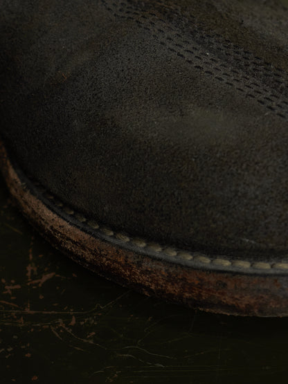 Julius_7 SS10-11 “neurbanvolker;” Reverse Cow Leather Back Zip Boots