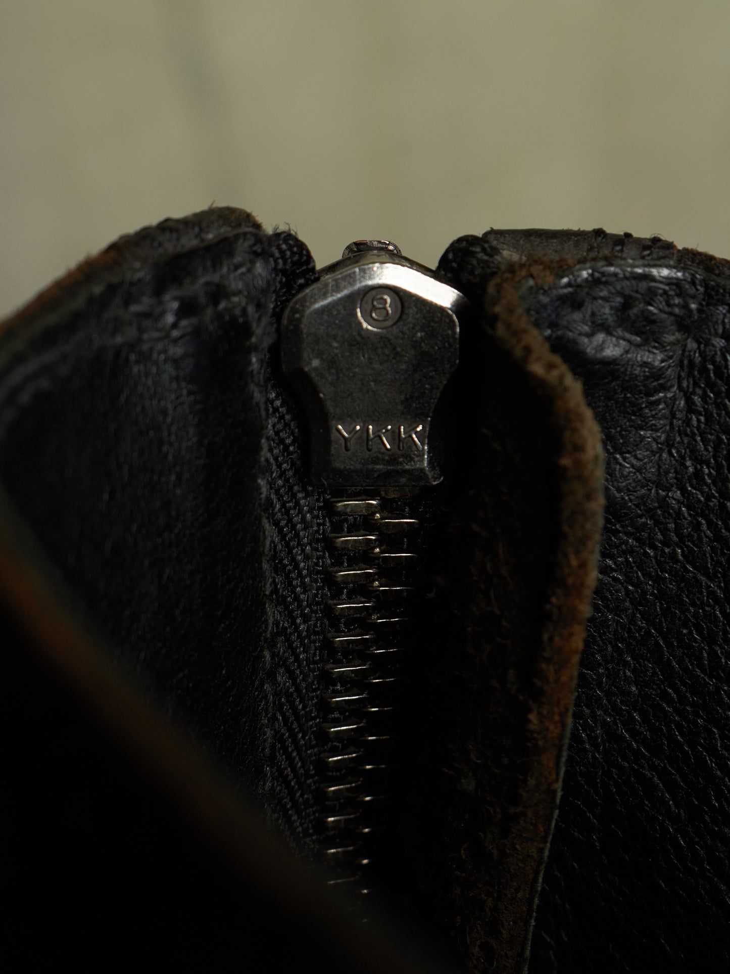 Julius_7 SS10-11 “neurbanvolker;” Reverse Cow Leather Back Zip Boots
