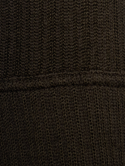 Julius_7 AW07 "UNTITLED;" Dark Khaki Baby Alpaca Mohair Long Cardigan