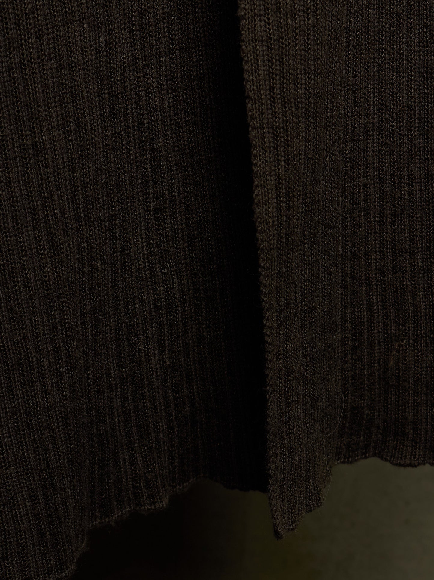 Julius_7 AW07 "UNTITLED;" Dark Khaki Baby Alpaca Mohair Long Cardigan