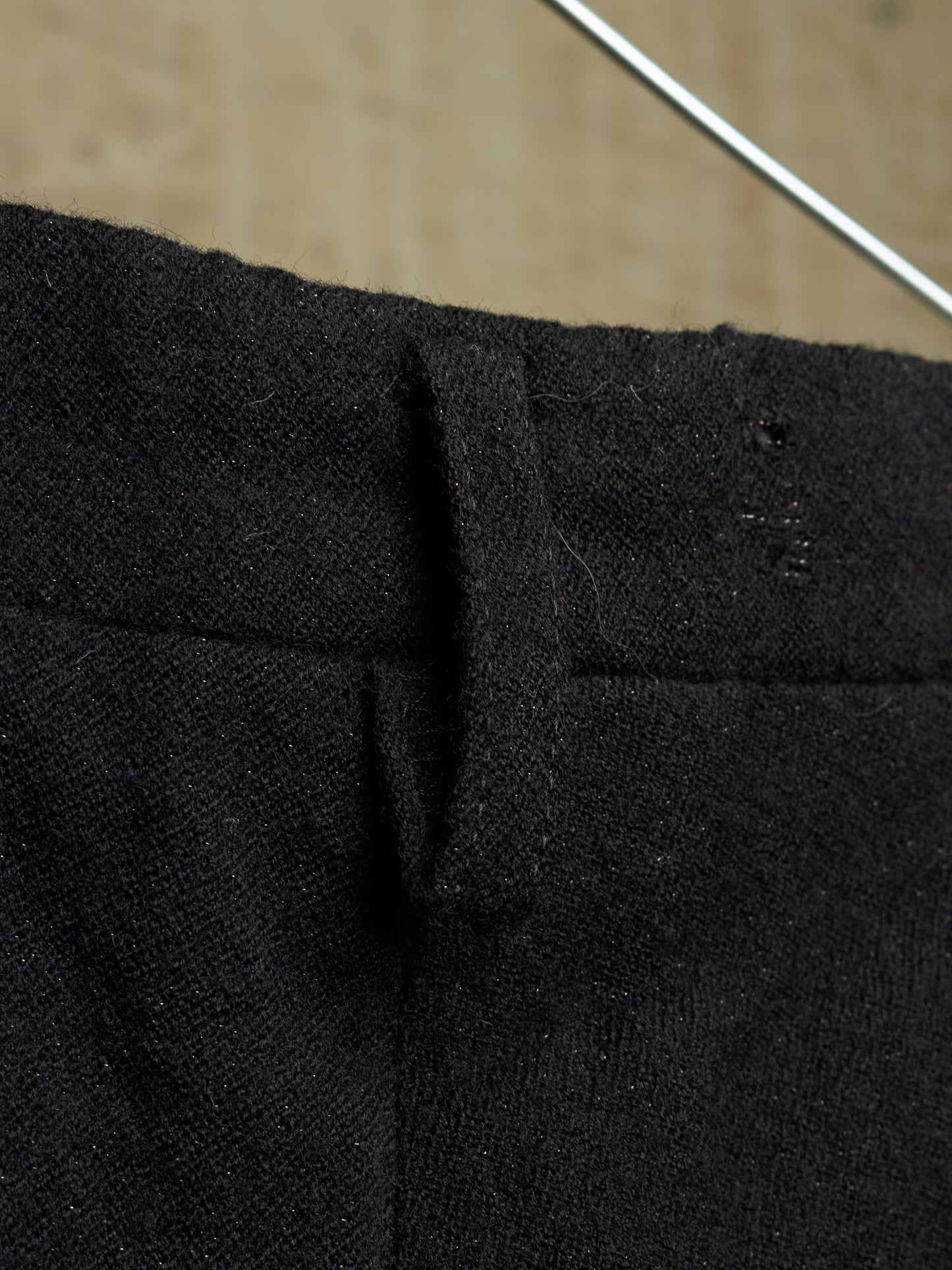Julius_7 AW07 "UNTITLED;" Metalic Wool Double Layered Shorts Leggings