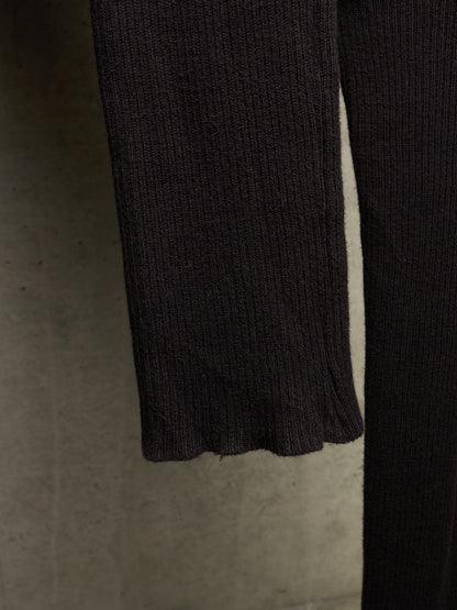 Julius_7 AW07 "UNTITLED;" Metalic Wool Double Layered Shorts Leggings