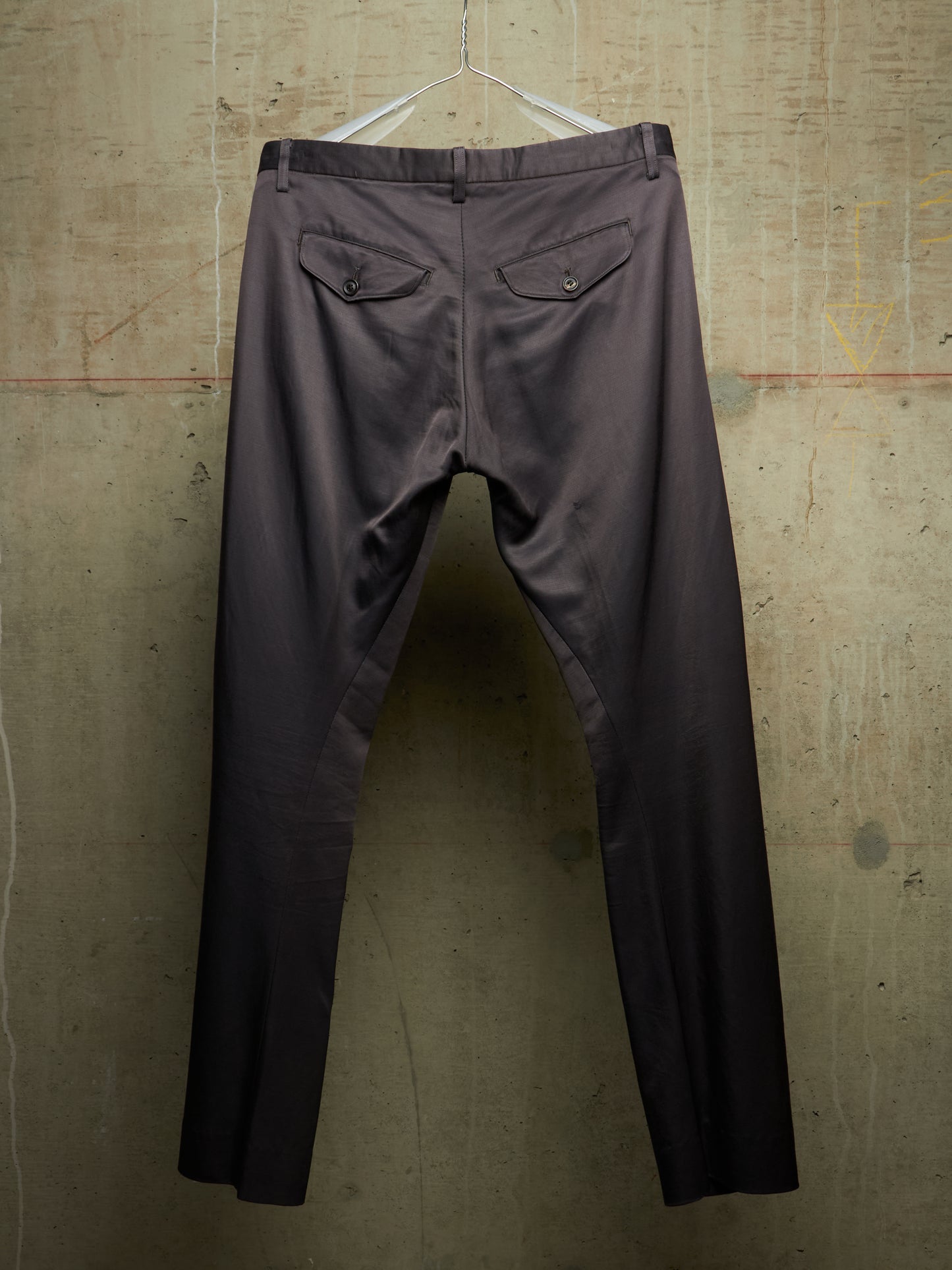 Julius_7 AW09 "CANON_2[protection_ism;]" Cotton Cupro Jersey Bootcut Pants
